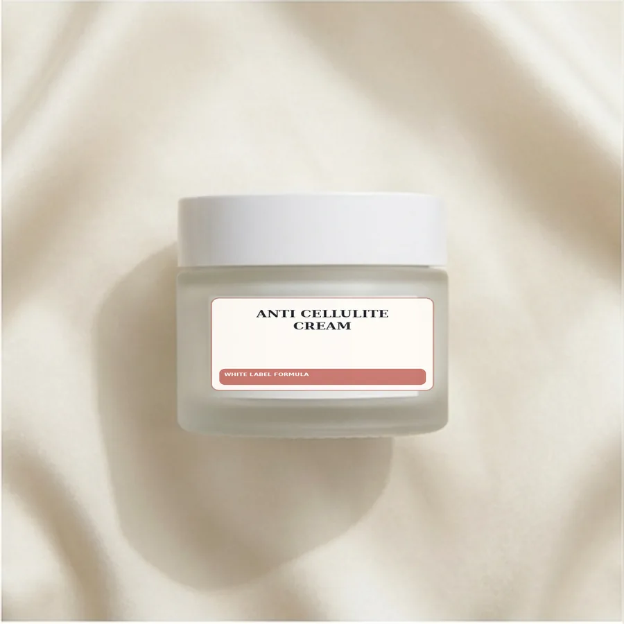 Anti Cellulite Cream White Label Formula — Glass jar private label packaging