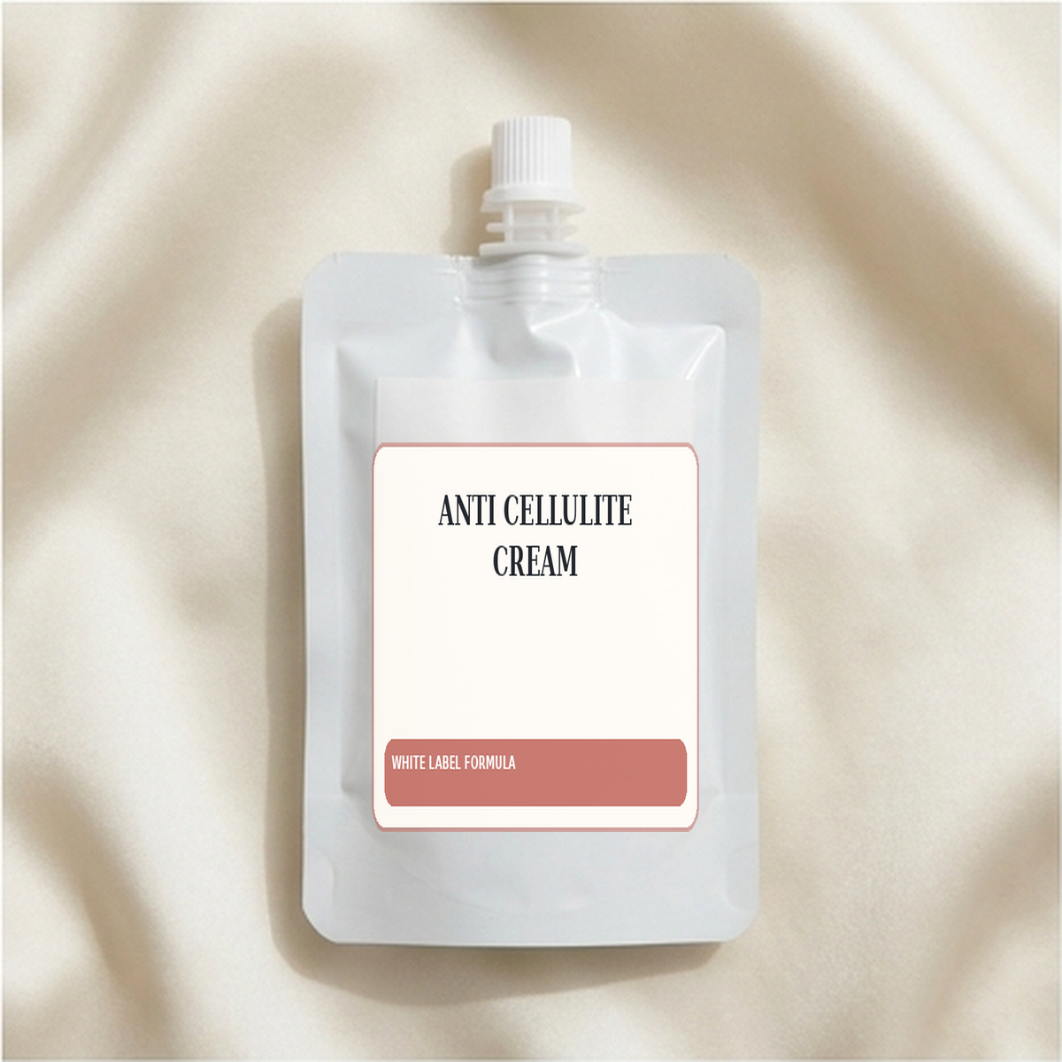 Anti Cellulite Cream White Label Formula — Spout sachet private label packaging