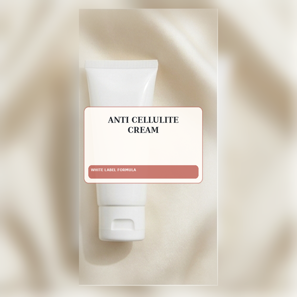 Anti Cellulite Cream White Label Formula — Squeeze tube private label packaging