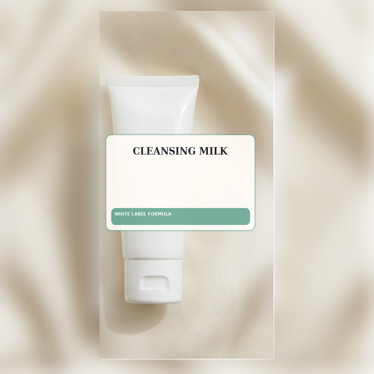 Cleansing Milk White Label Formula — Squeeze tube private label packaging