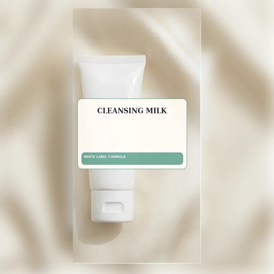 Cleansing Milk White Label Formula — Squeeze tube private label packaging