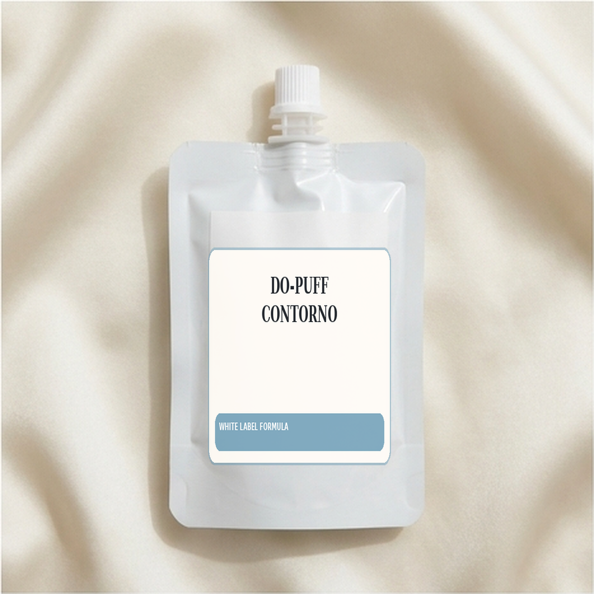 Do-Puff Contorno White Label Formula — Spout sachet private label packaging