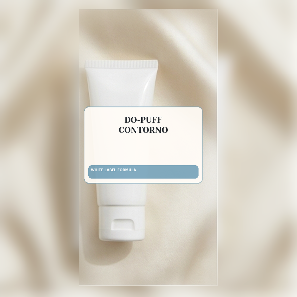 Do-Puff Contorno White Label Formula — Squeeze tube private label packaging