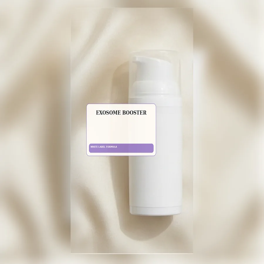 Exosome Booster White Label Formula — Airless pump private label packaging