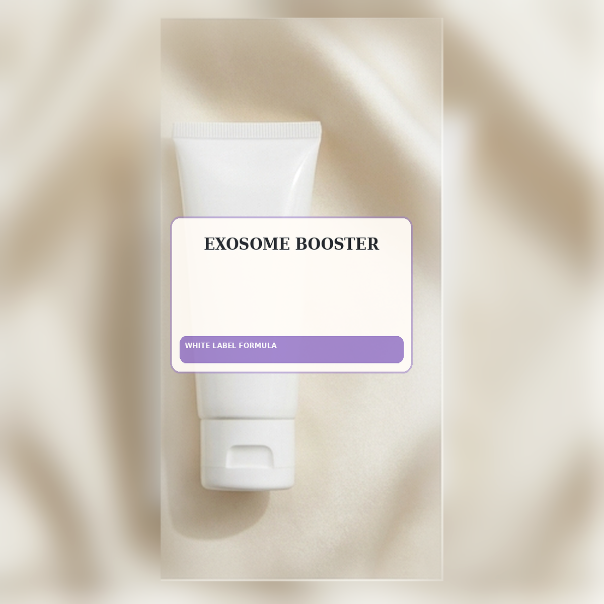 Exosome Booster White Label Formula — Squeeze tube private label packaging