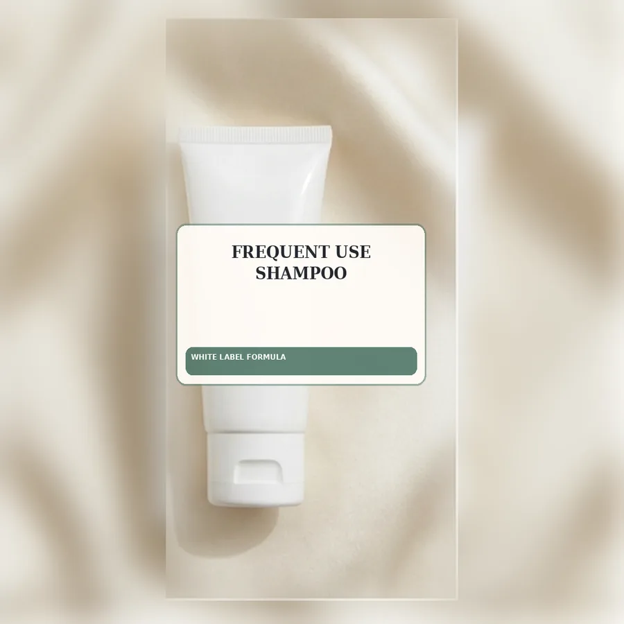 Frequent Use Shampoo White Label Formula — Squeeze tube private label packaging