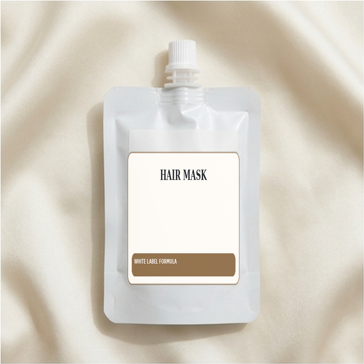 Hair Mask White Label Formula — Spout sachet private label packaging
