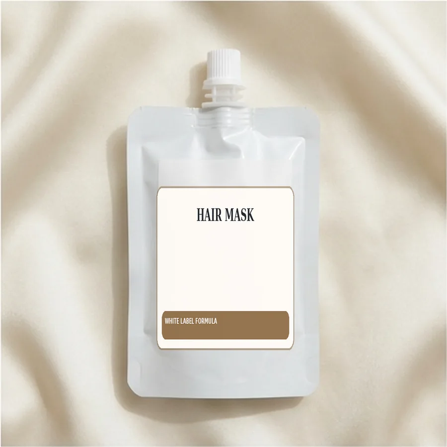 Hair Mask White Label Formula — Spout sachet private label packaging