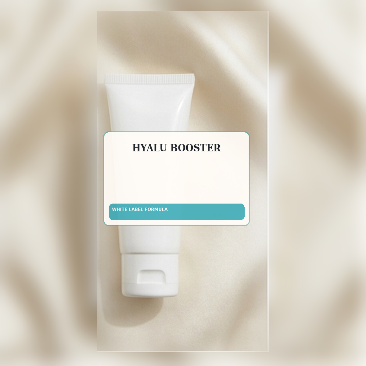 Hyalu Booster White Label Formula — Squeeze tube private label packaging