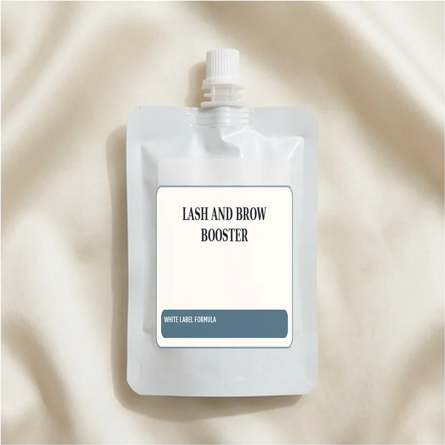 Lash and Brow Booster White Label Formula — Spout sachet private label packaging