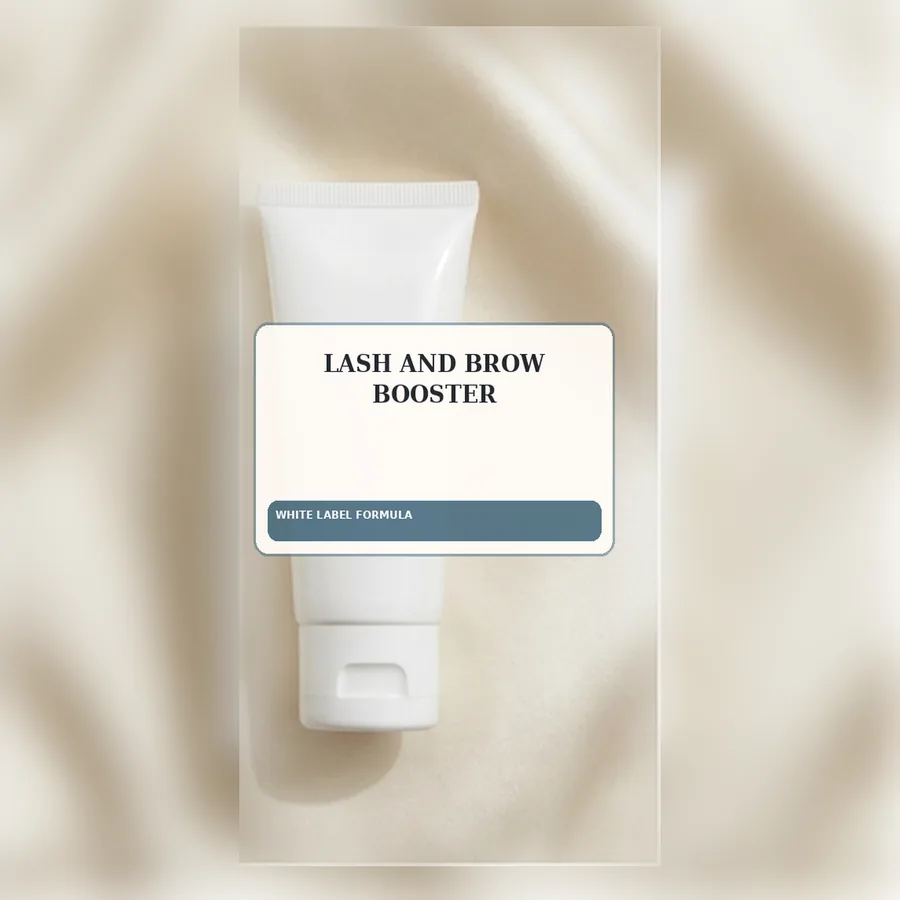 Lash and Brow Booster White Label Formula — Squeeze tube private label packaging