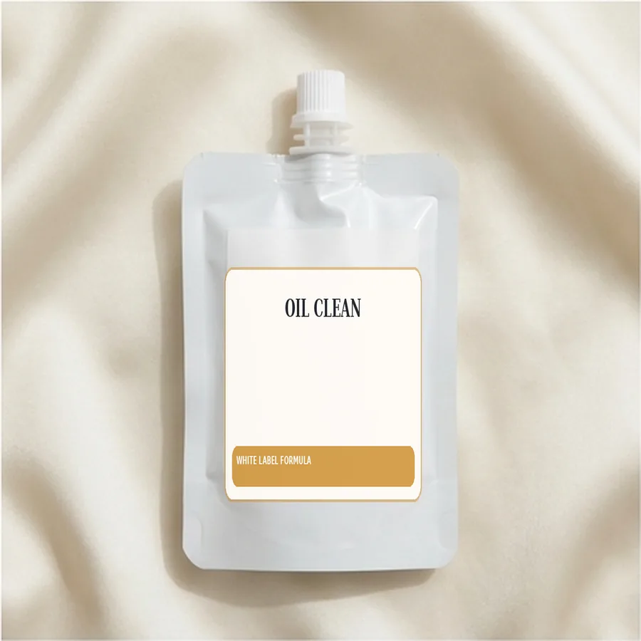 Oil Clean White Label Formula — Spout sachet private label packaging