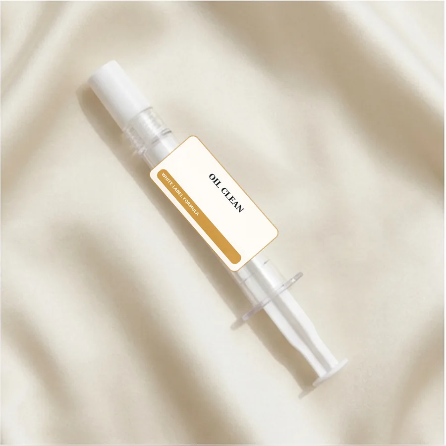 Oil Clean White Label Formula — Syringe private label packaging