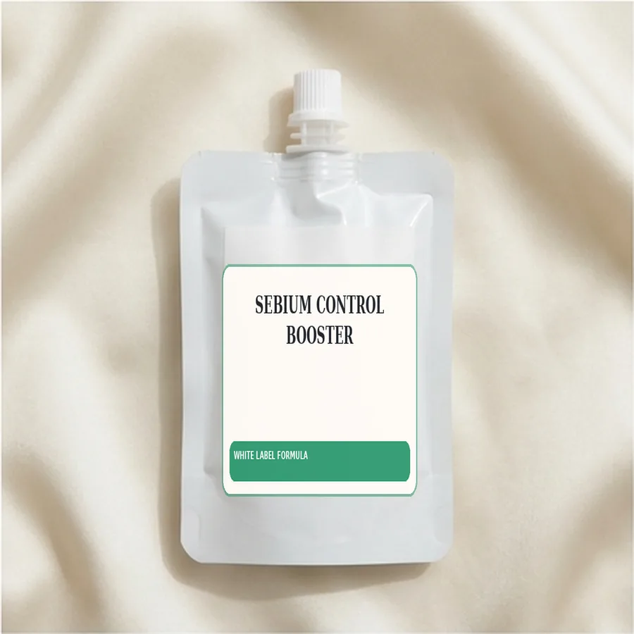 Sebium Control Booster White Label Formula — Spout sachet private label packaging
