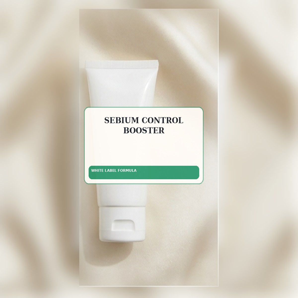 Sebium Control Booster White Label Formula — Squeeze tube private label packaging