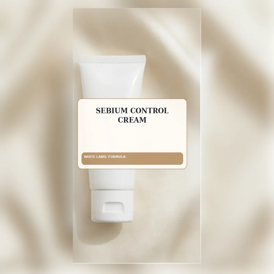 Sebium Control Cream White Label Formula — Squeeze tube private label packaging