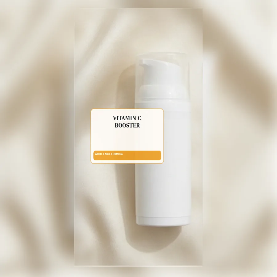 Vitamin C Booster White Label Formula — Airless pump private label packaging